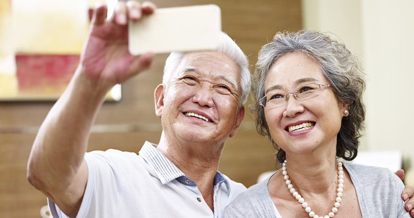 Couple taking a Selfie